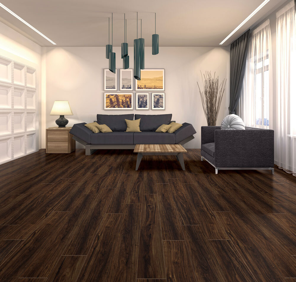Imperial Walnut Laminated Wooden Flooring
