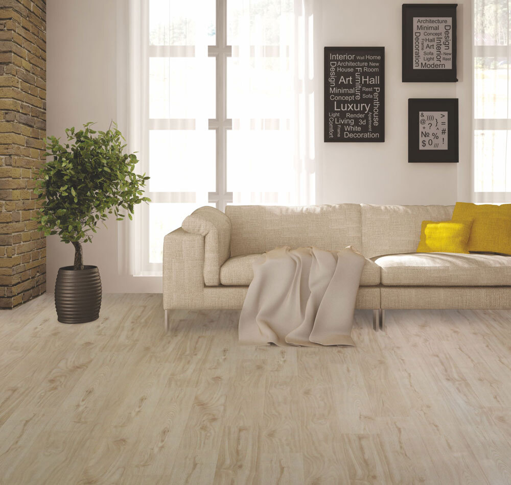 Vanilla Walnut Laminated Wooden Flooring