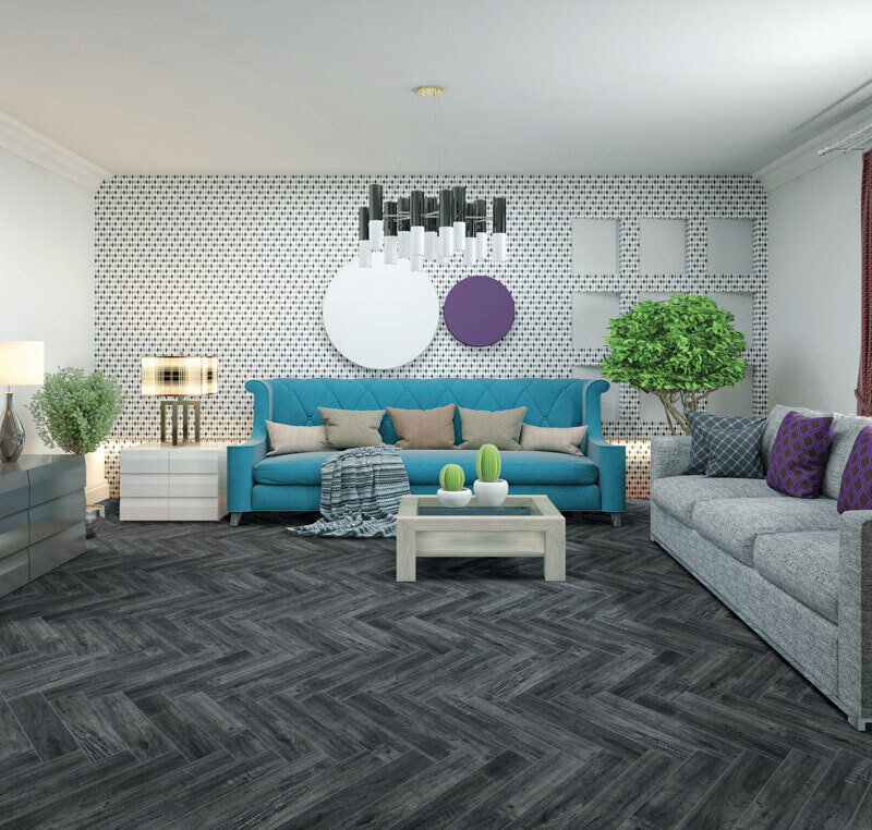 Concrete Cemento Laminated Wooden Flooring