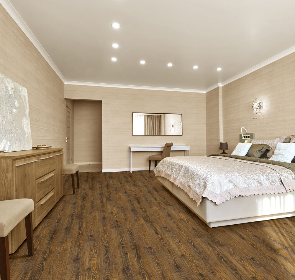 Burnt Sienna Laminated Wooden Flooring