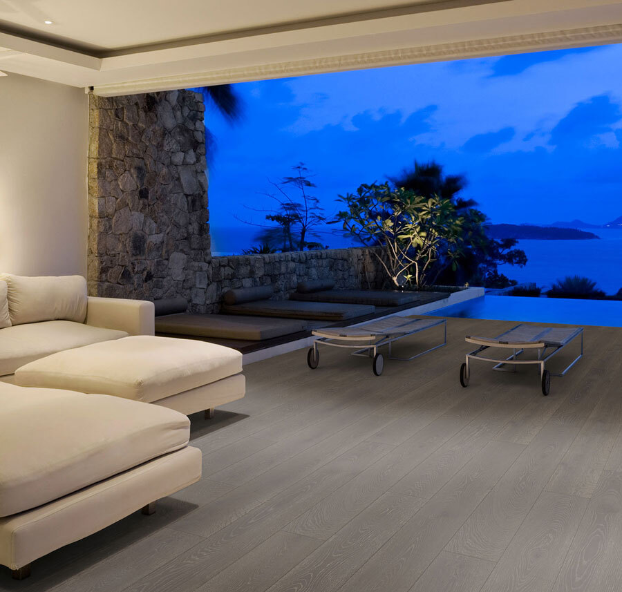 Stone Grey Solid Hardwood Flooring