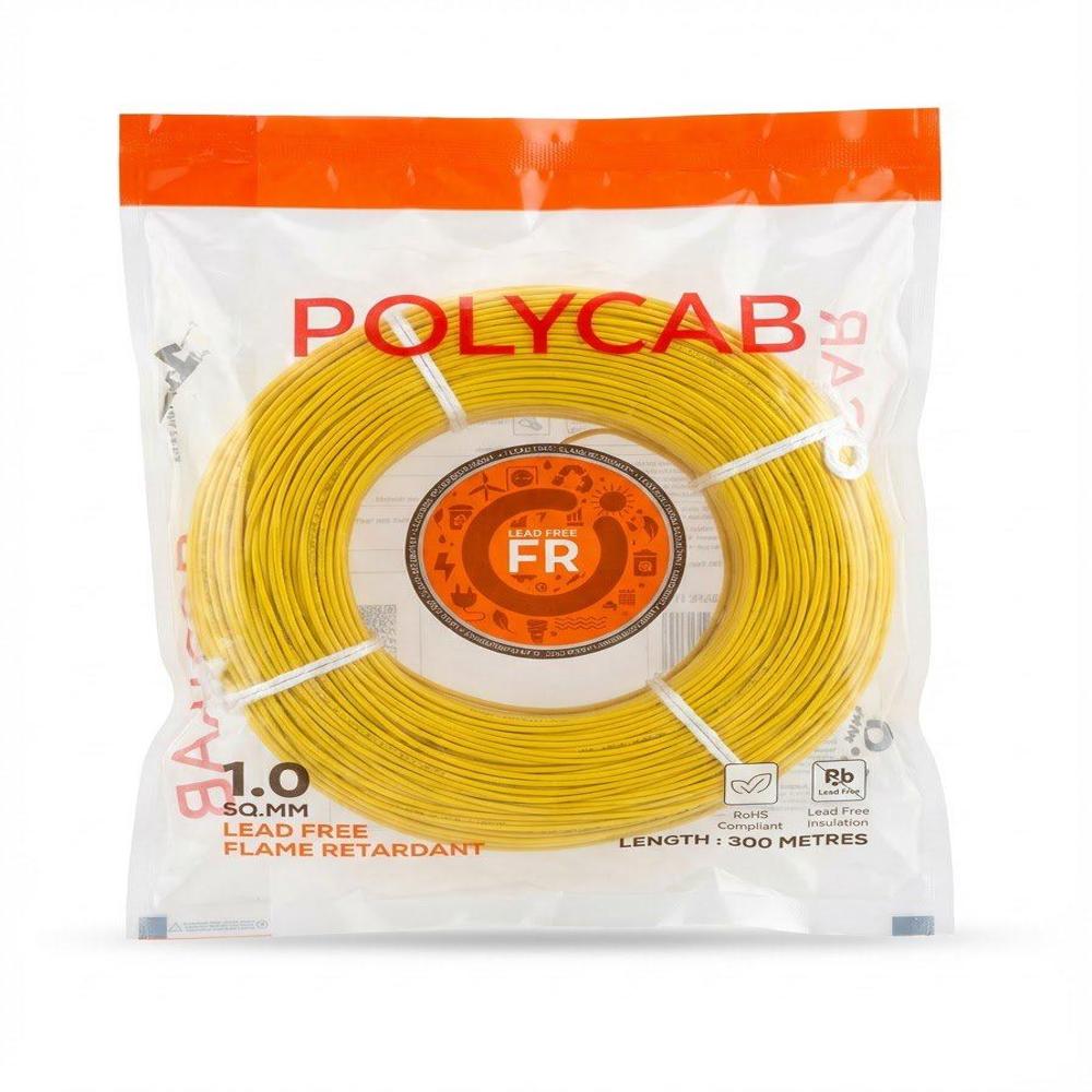 Polycab 1 Sqmm Fr 300 M - Conductor Material: Copper