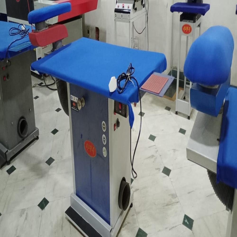 Vacuum Ironing Table - Powder Coated, Blue | High Power 1.5 Kw, Ergonomic Design, Interchangeable Swivel Arm, Efficient Suction And Blowing System