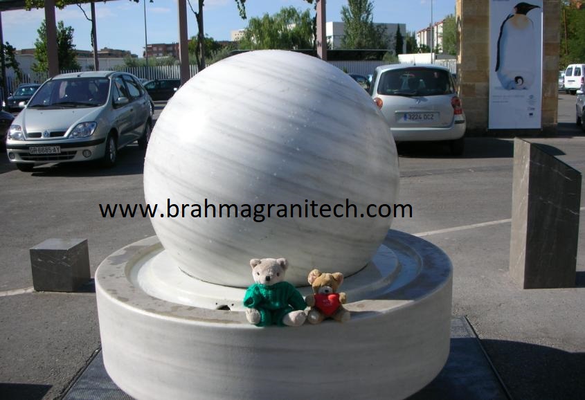 Marble Floating Ring Fountain - Color: Multiple Colour