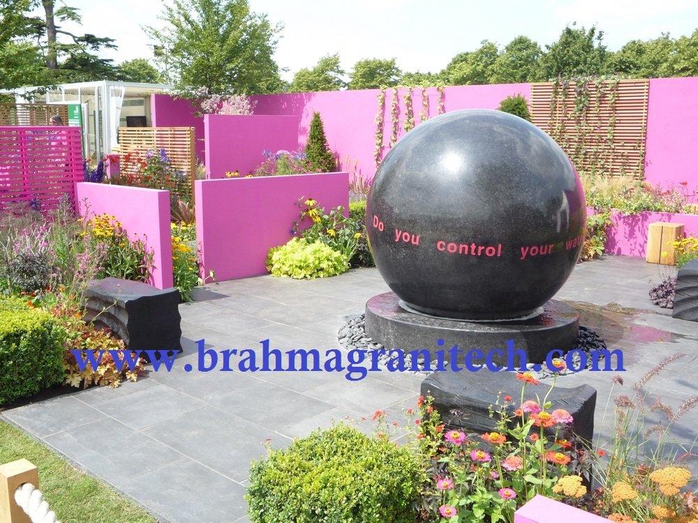 Round Marble Water Ball Fountain