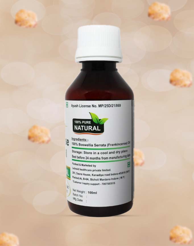 Turcy Frankincense Essential Oil for Skin Glow & Scar Care | Pure Natural Aromatherapy Oil(100ml)