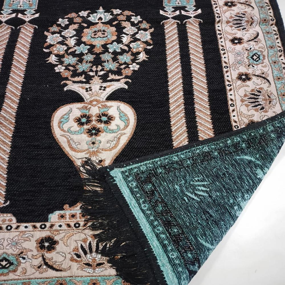 Muslim Prayer Mats - Polyester, Jacquard Woven Design | Ideal For Prayer And Home Decoration, Lightweight At 1 Kg