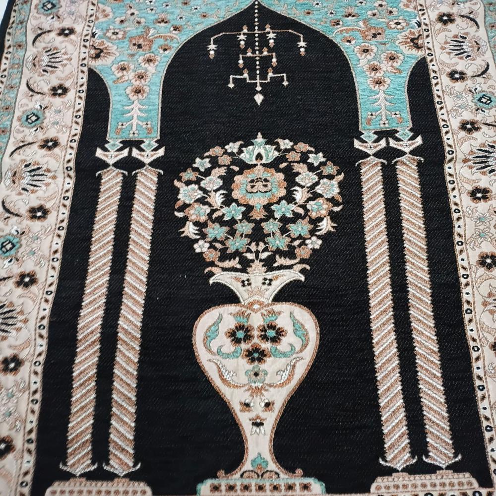 Muslim Prayer Mats - Polyester, Jacquard Woven Design | Ideal For Prayer And Home Decoration, Lightweight At 1 Kg