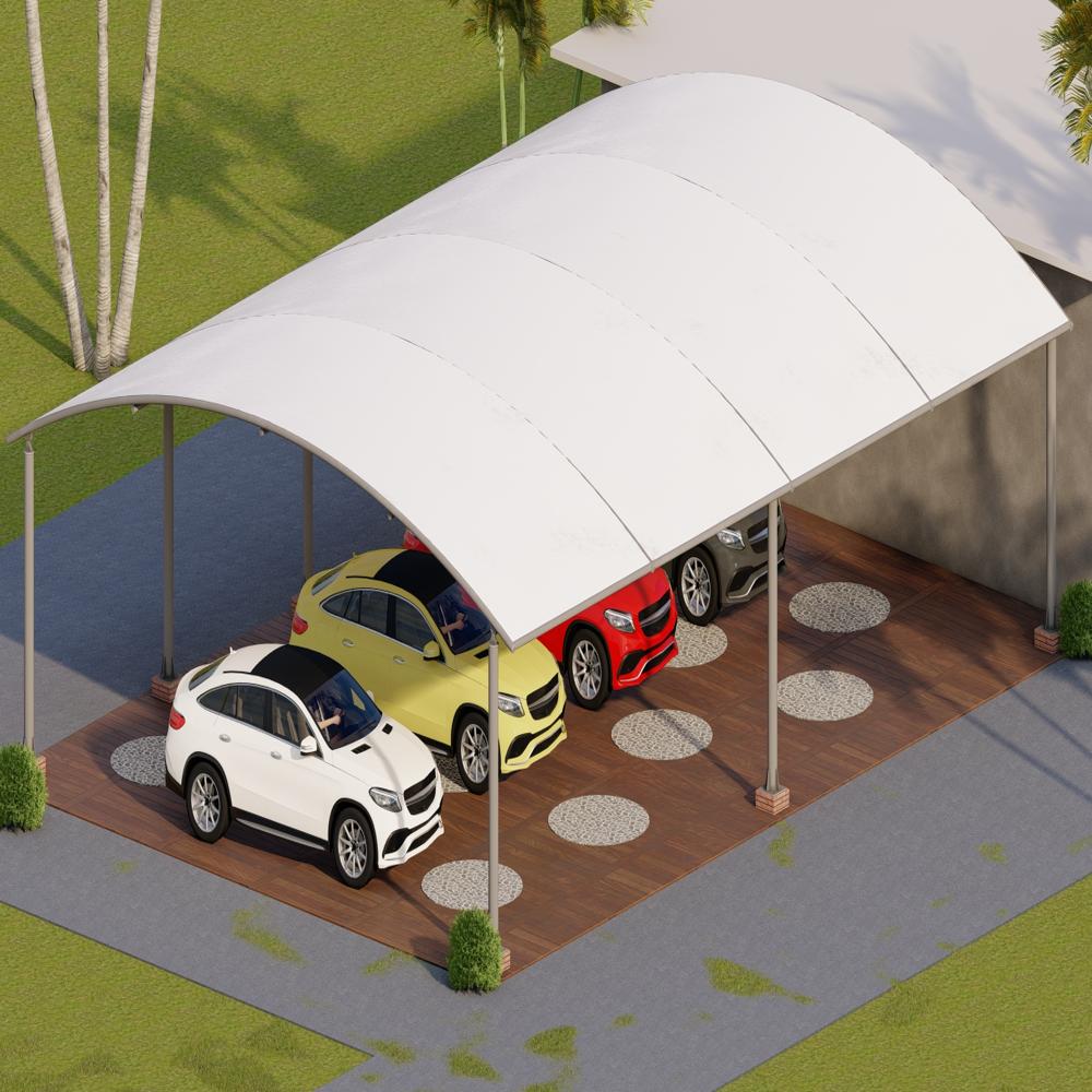 Tensile Car Parking Shed Structure