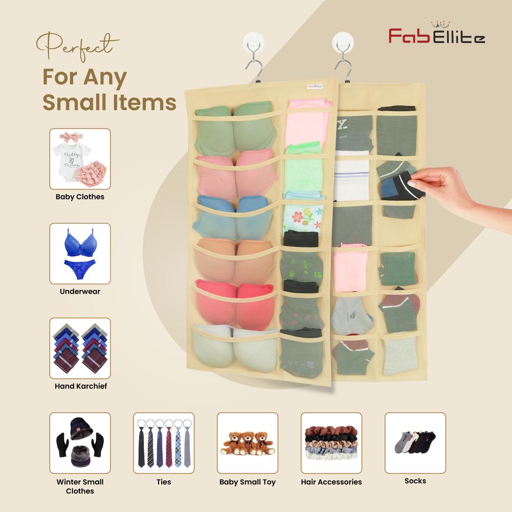 Underwear Closet Storage Organizer - Capacity: 24 Items Pcs/hr
