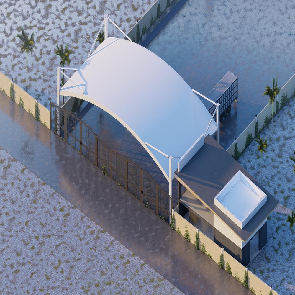 Main Entrance Tensile Canopy Structure