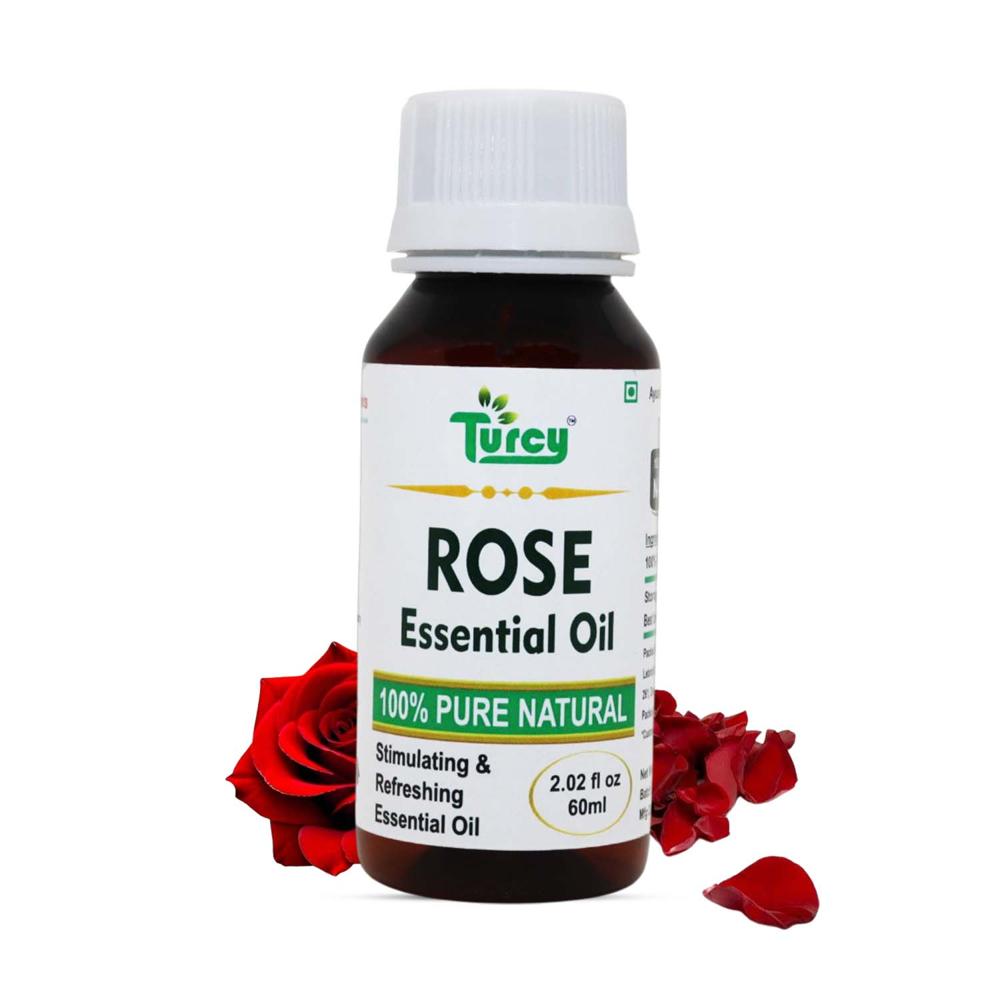 Turcy Rose Oil |anti-aging, Skin Glow, Hair Nourishment & Relaxation(60ml) - Additives: Na