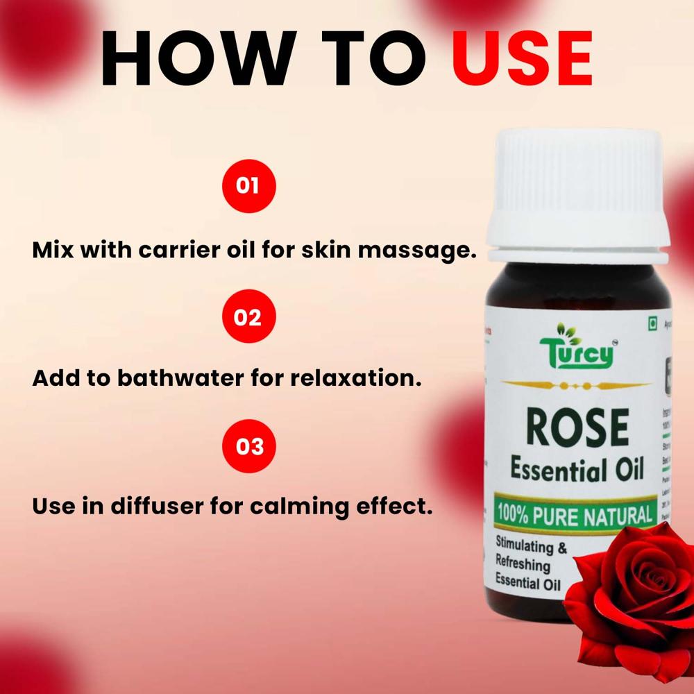 Turcy Rose Oil |Anti-Aging, Skin Glow, Hair Nourishment & Relaxation(60ml)