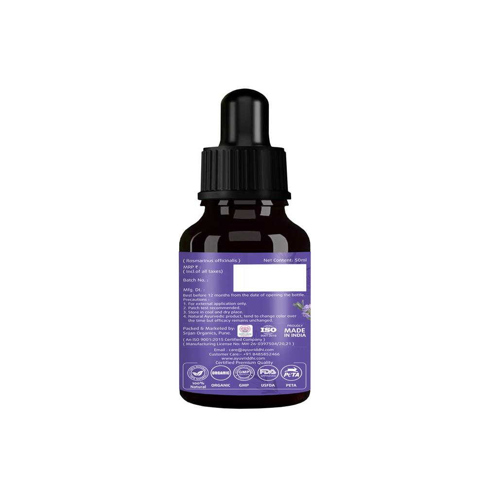 50ml Ayuvriddhi Rosemary Essential Oil