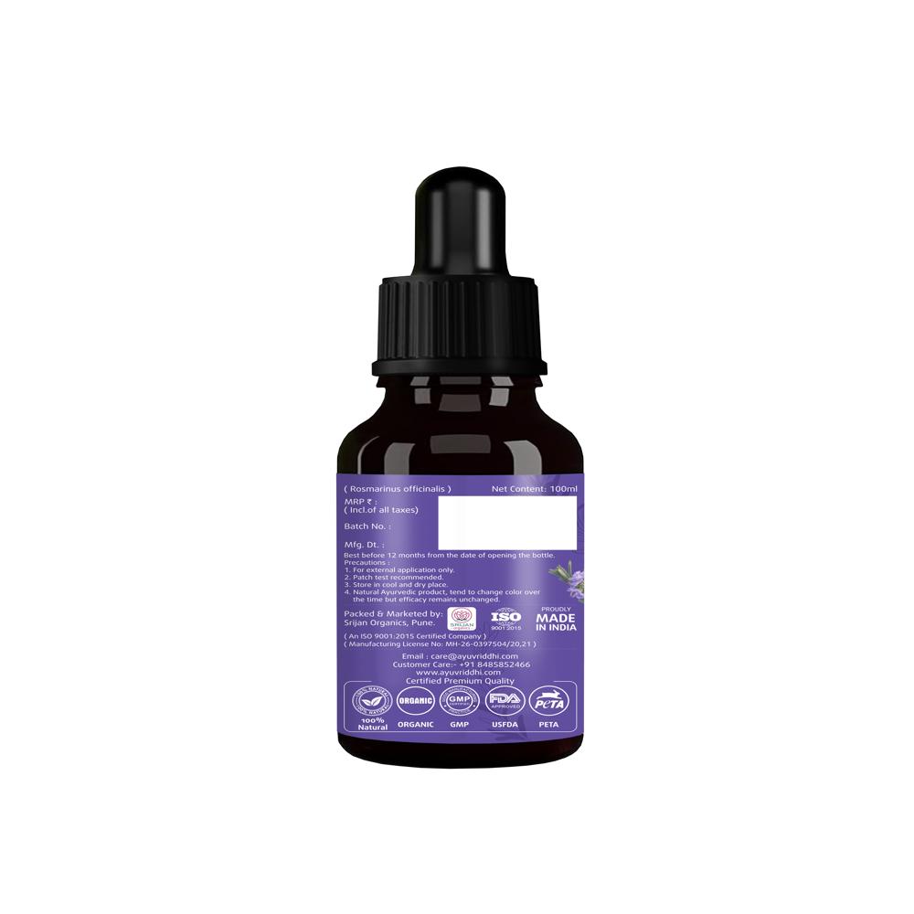 100ml Ayuvriddhi Rosemary Essential Oil 