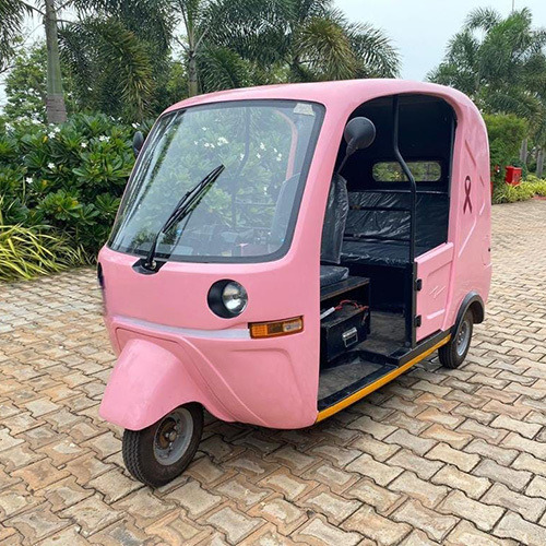 Large Body Reinforced FRP Body And Top High Speed LIFEPO4 Battery And Charger Electric Auto Rickshaw