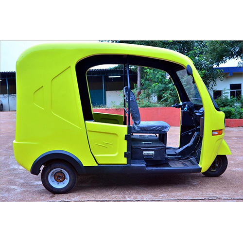 Large Body Reinforced FRP Body And Top High Speed LIFEPO4 Battery And Charger Electric Auto Rickshaw