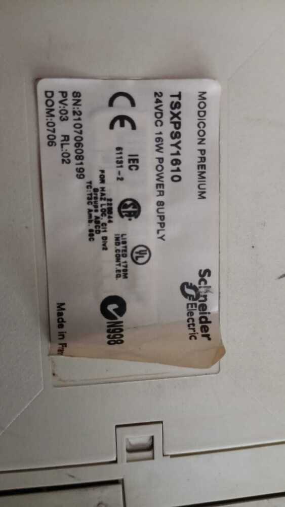 SCHNEIDER TSXPSY1610 POWER SUPPLY