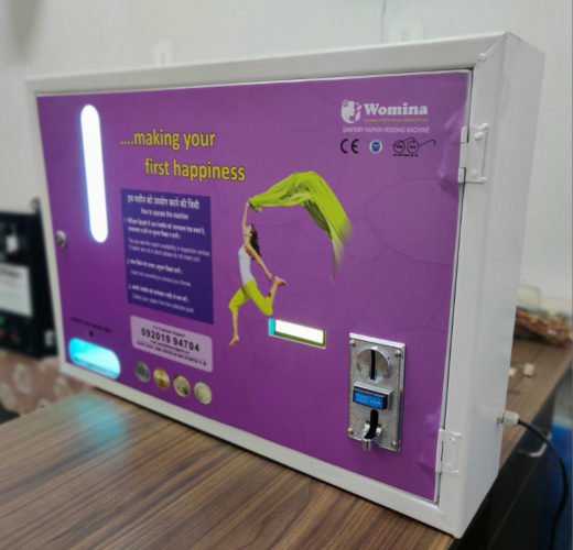 Fully Manual Coin operated sanitary napkin Vending Machine for schools
