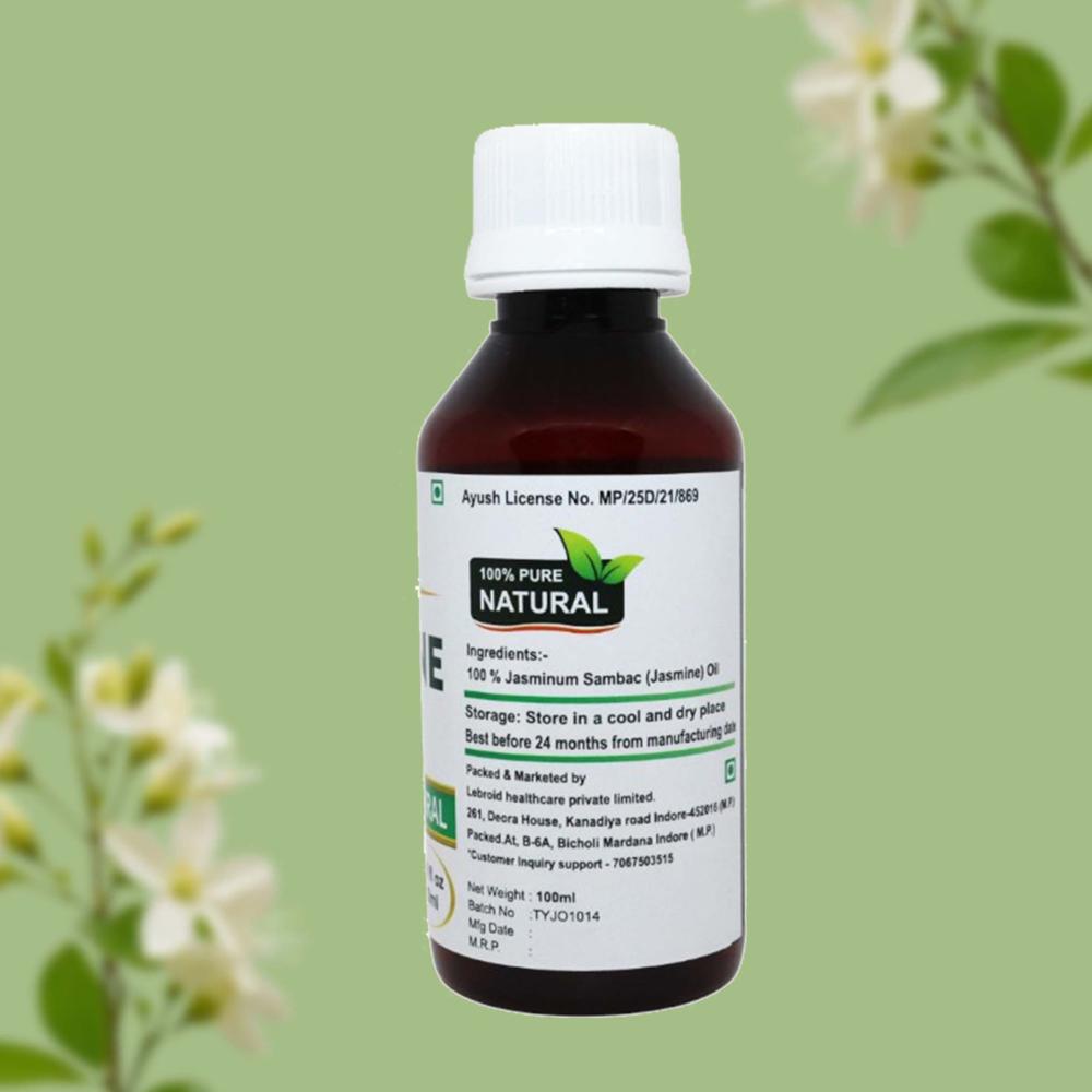 Turcy Jasmine Essential Oil for Skin Glow, Hair Nourishment & Aromatherapy | Pure Natural Oil(100ML)