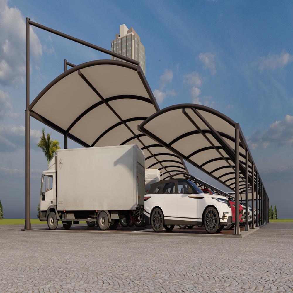Modular Car Parking Tensile Structure