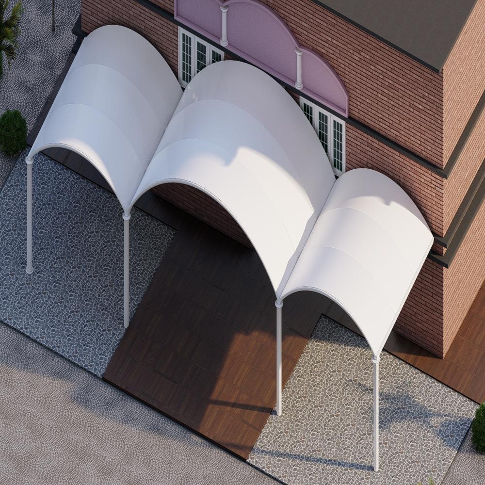 Entrance Covering Tensile Structures - Color: White