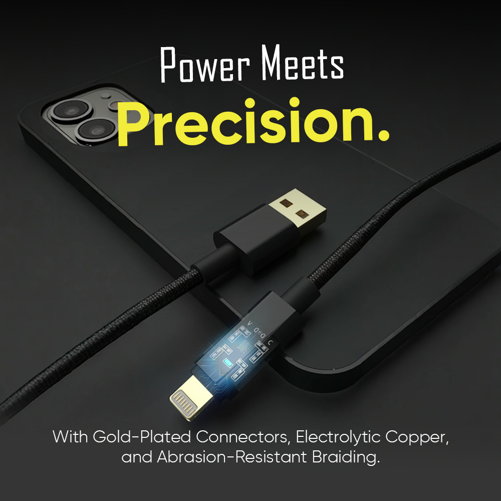 USB A To Lightening Data Cable