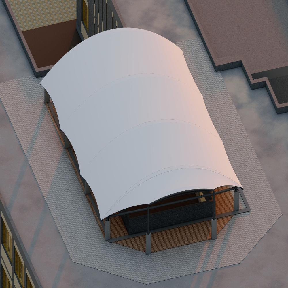 Modular Tensile Structure - Color: White