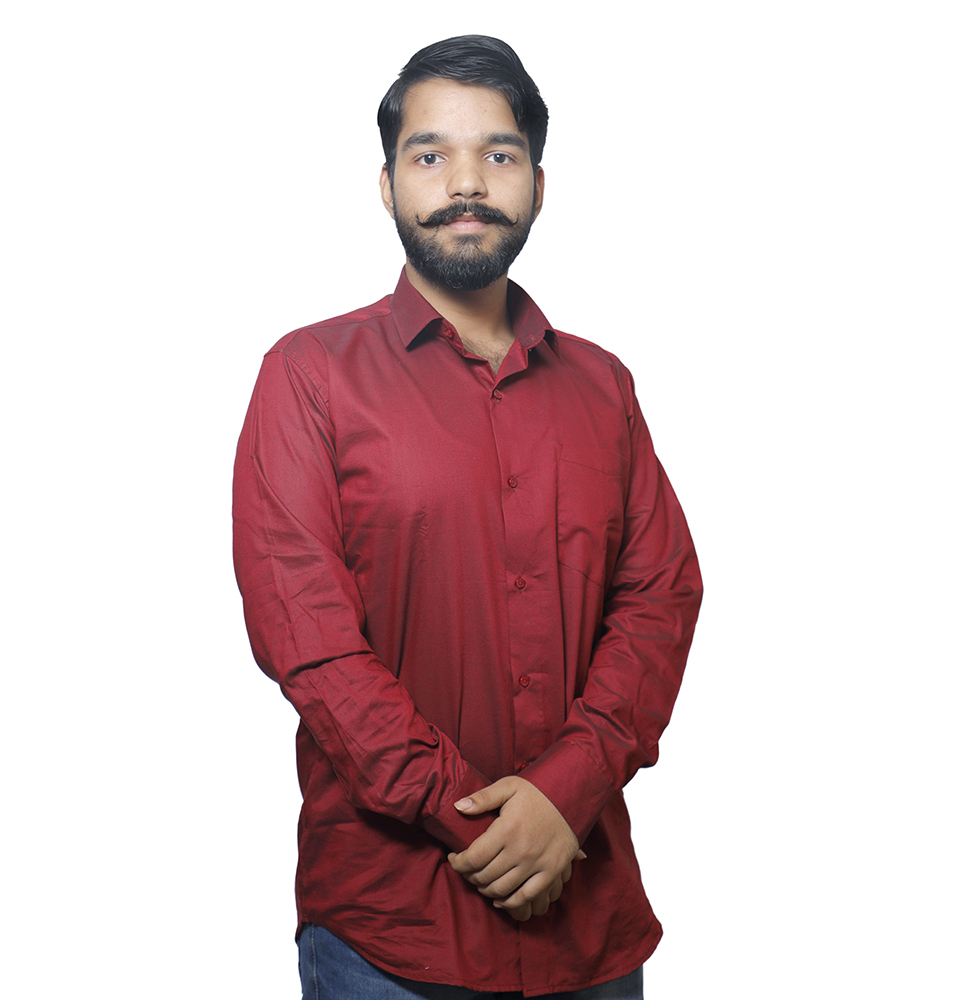 Mens maroon Formal Shirt