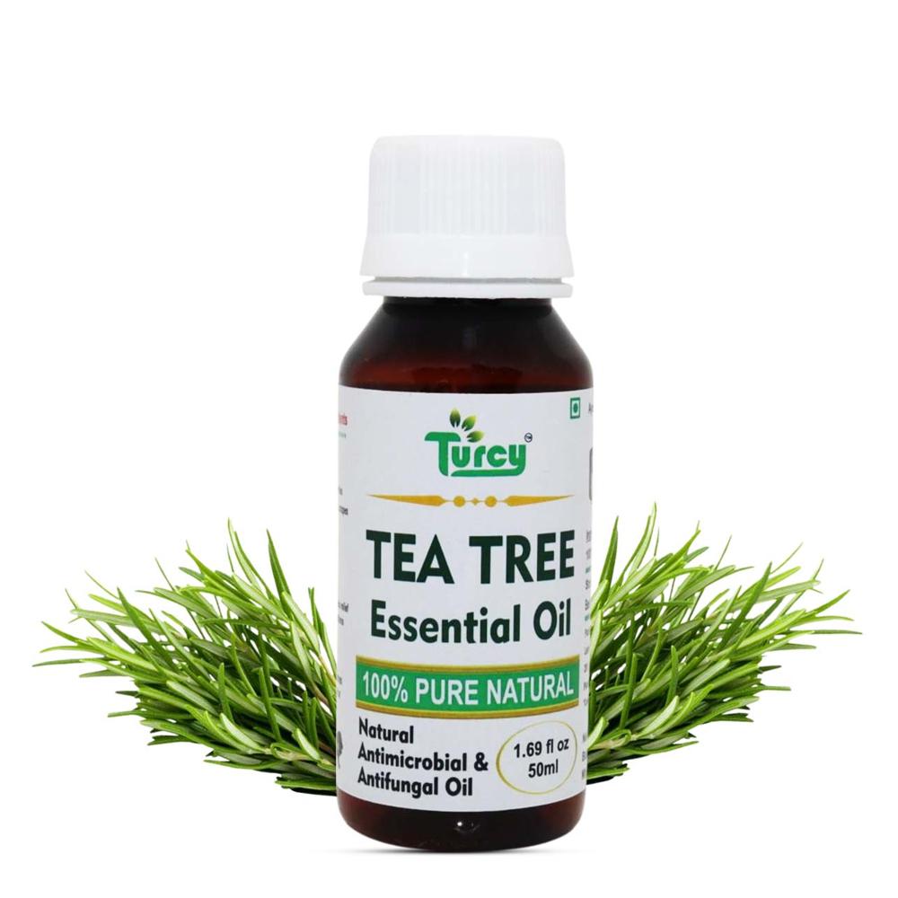Turcy Tea Tree Essential Oil  Skin Healing, Hair & Scalp Care | Cold Pressed Oil(50ml)