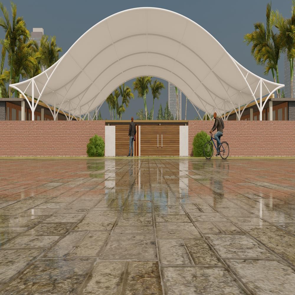 Vault Tensile Structure - Color: White