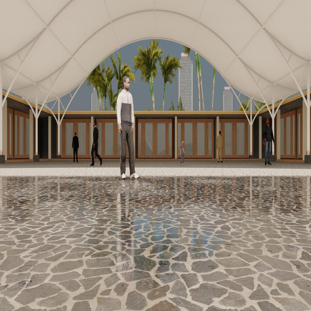 Vault Tensile Structure - Color: White