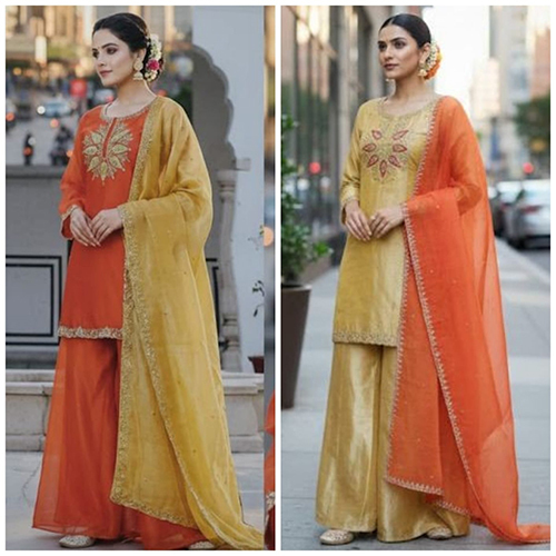 Ladies Suit With Heavy Dupatta Ladies Suit With Heavy Dupatta