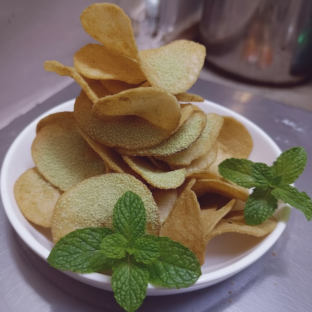 Potato Chips Pudina (mint) Flavour - Feature: Made From Fresh