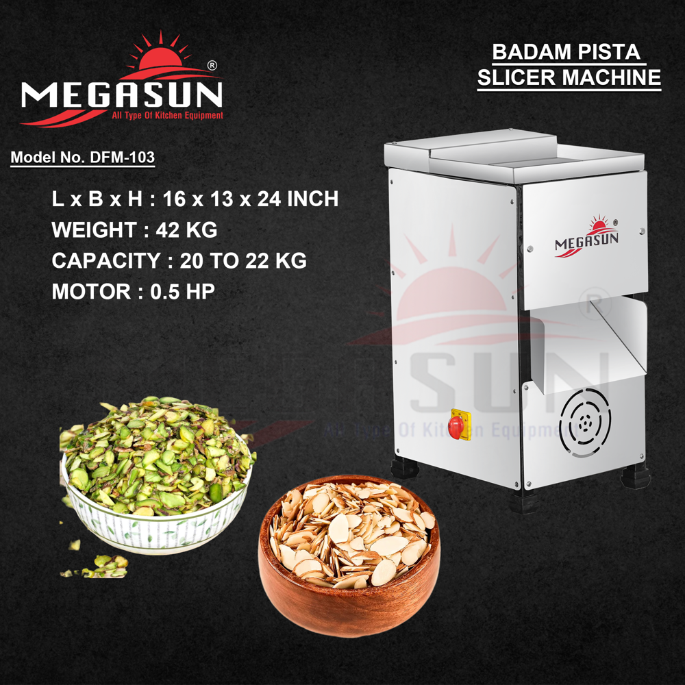 30 Kg Badam Pista Slicer Machine