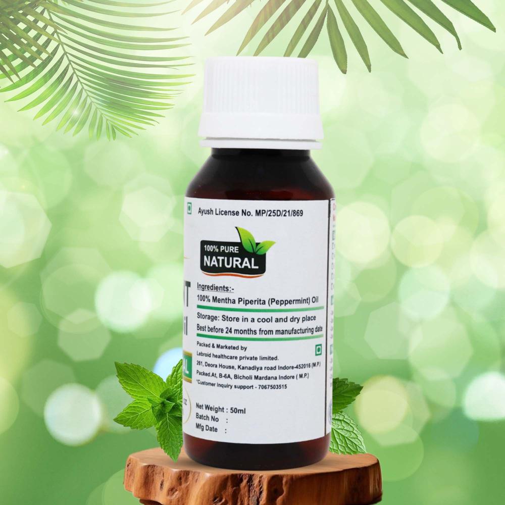 Turcy Peppermint Oil Healthy Hair, Beautiful Skin & Relaxing Bath Oil(50ml)