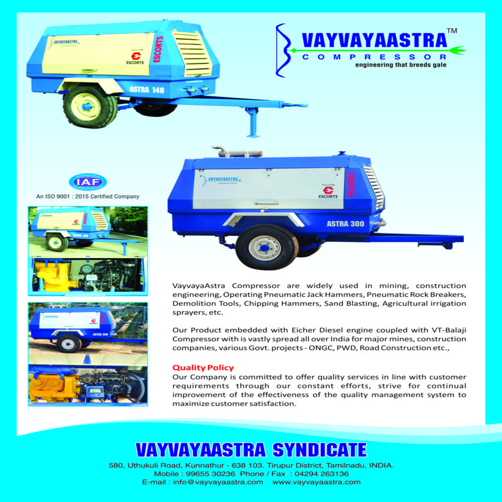 VT-6 Portable Air Compressor