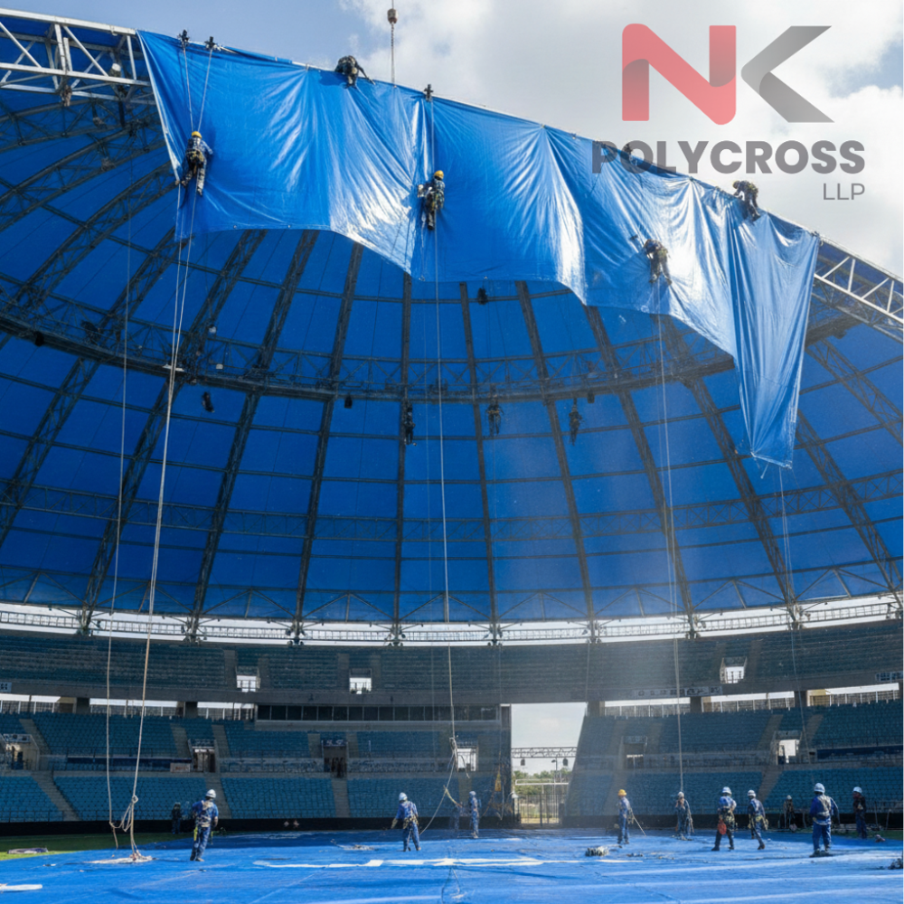 Gym Floor Protection Sheet - Color: Blue
