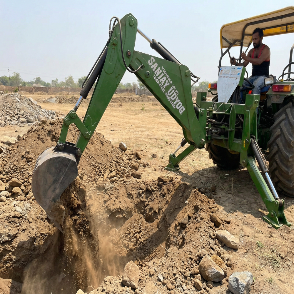 Backhoe Attachment - Color: Green