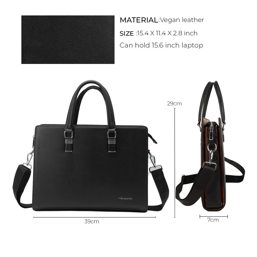 V1 Black Dual Tone Laptop Bag