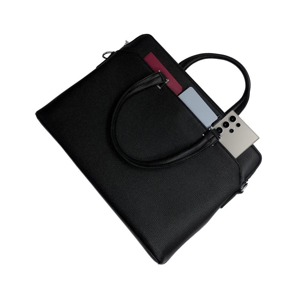 V1 Black Dual Tone Laptop Bag