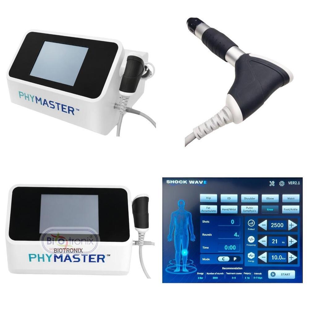 Phymaster Shockwave Physiotherapy Machine for Chronic Pain Relief