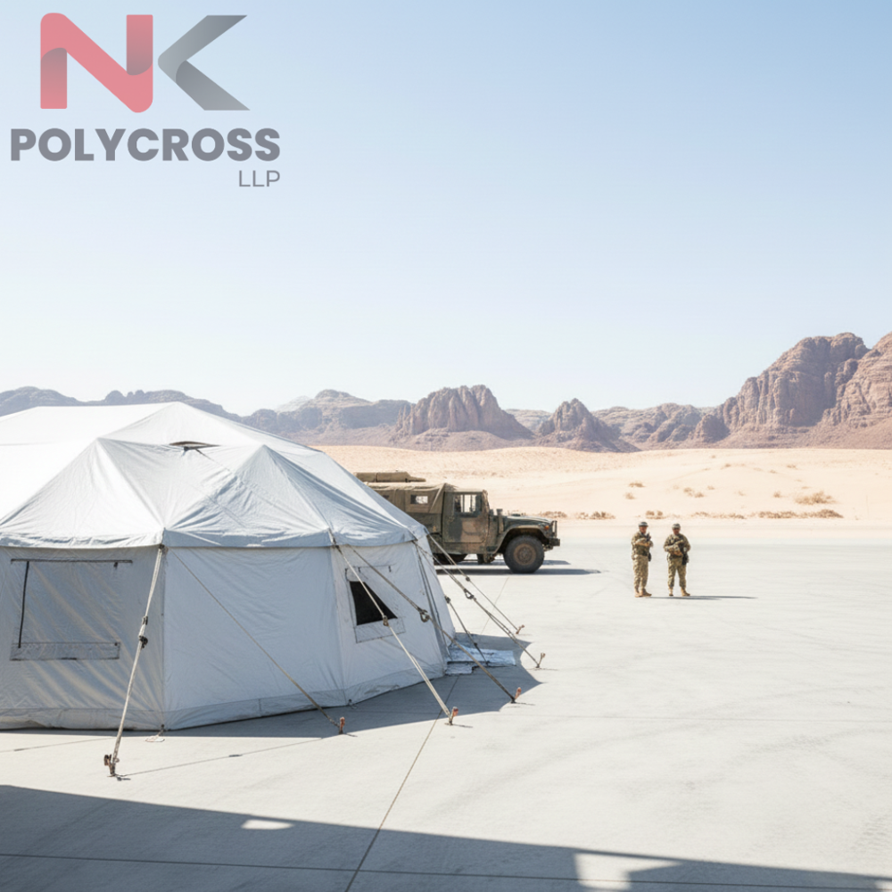 Military Tent Cover - Color: Blue