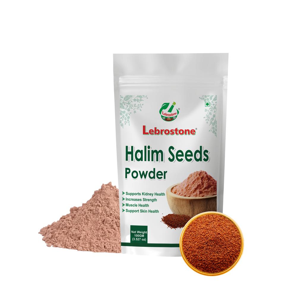 Lebrostone Halim Seed Powder | Supports Kidney Health & Muscle Strength | Promotes Skin Health |100g - Age Group: For Adults