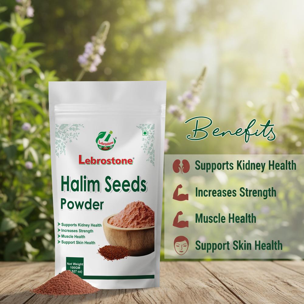 Lebrostone Halim Seed Powder | Supports Kidney Health & Muscle Strength | Promotes Skin Health |100g