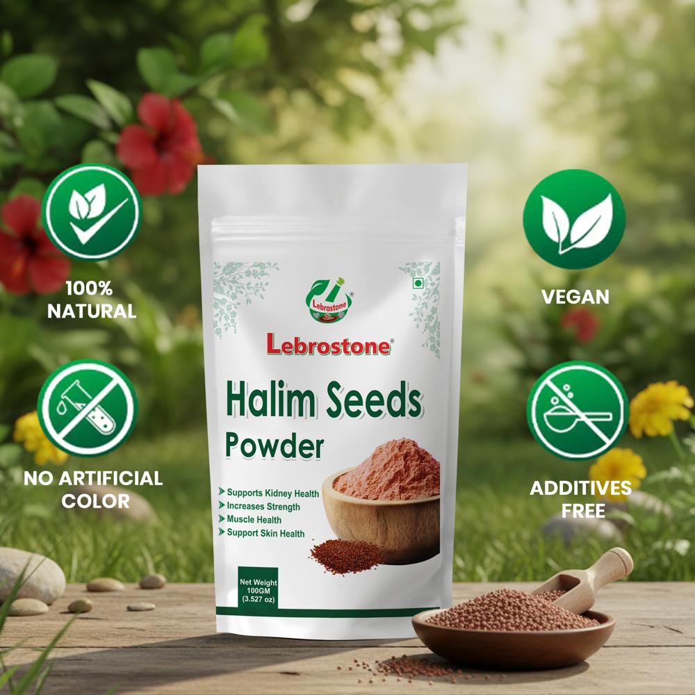 Lebrostone Halim Seed Powder | Supports Kidney Health & Muscle Strength | Promotes Skin Health |100g