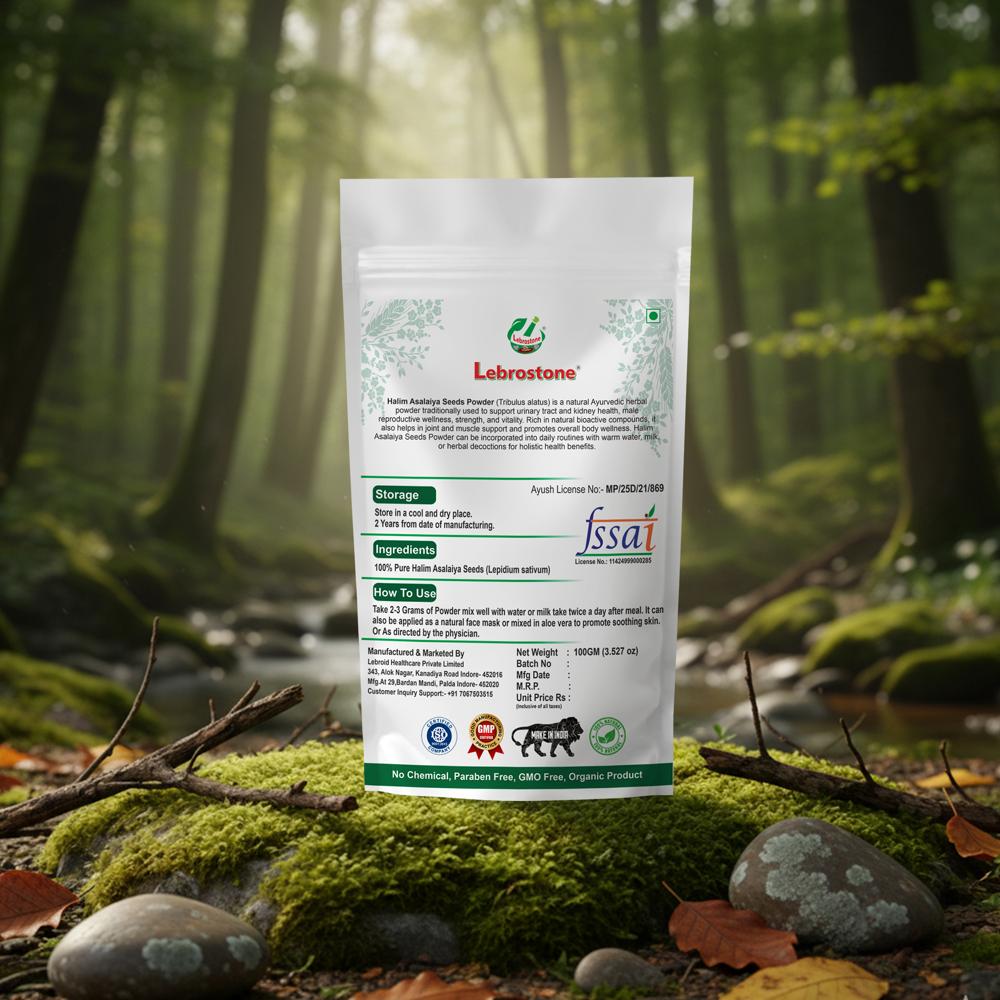 Lebrostone Halim Seed Powder | Supports Kidney Health & Muscle Strength | Promotes Skin Health |100g