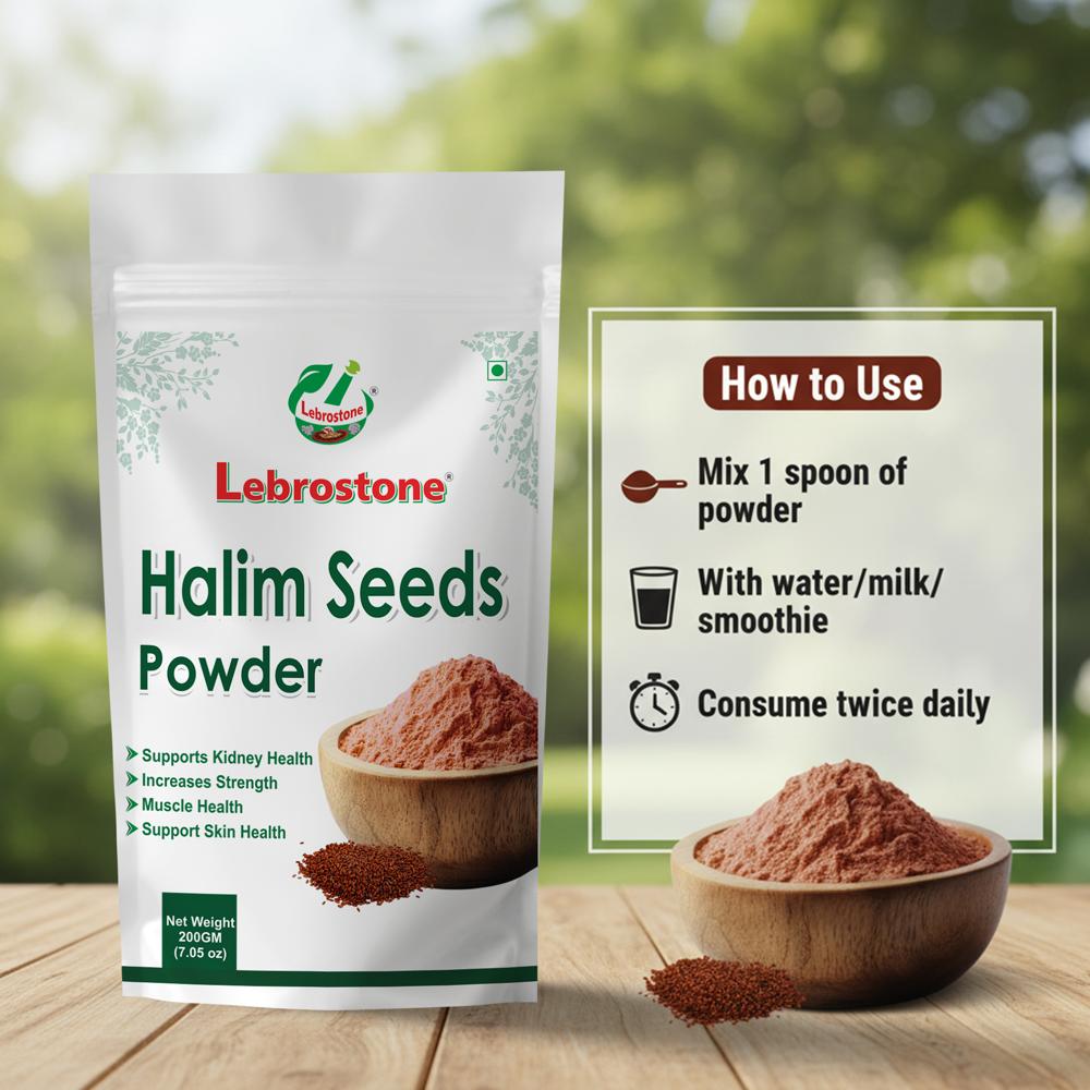 Lebrostone Halim Seed Powder | Supports Kidney Health & Muscle Strength | Promotes Skin Health |100g