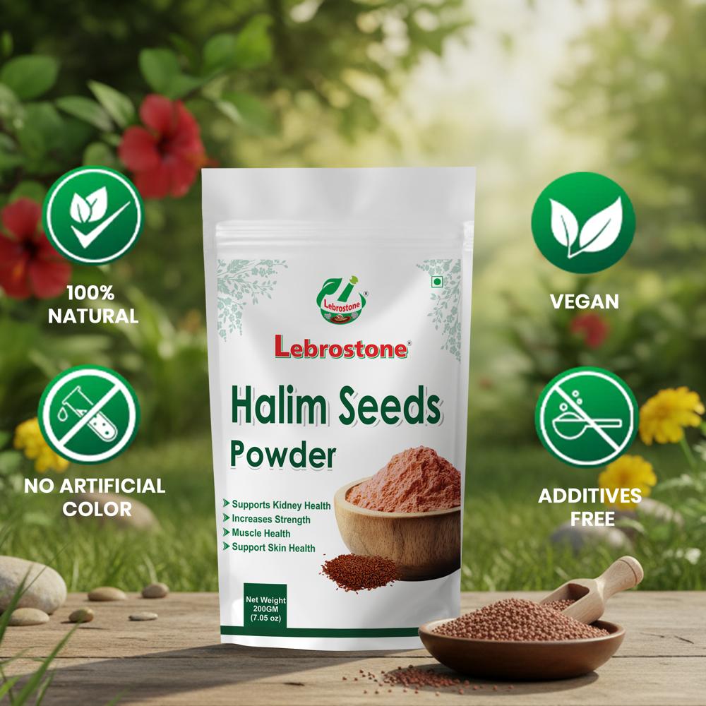 Lebrostone Halim Seed Powder | Supports Kidney Health & Muscle Strength | Promotes Skin Health |100g