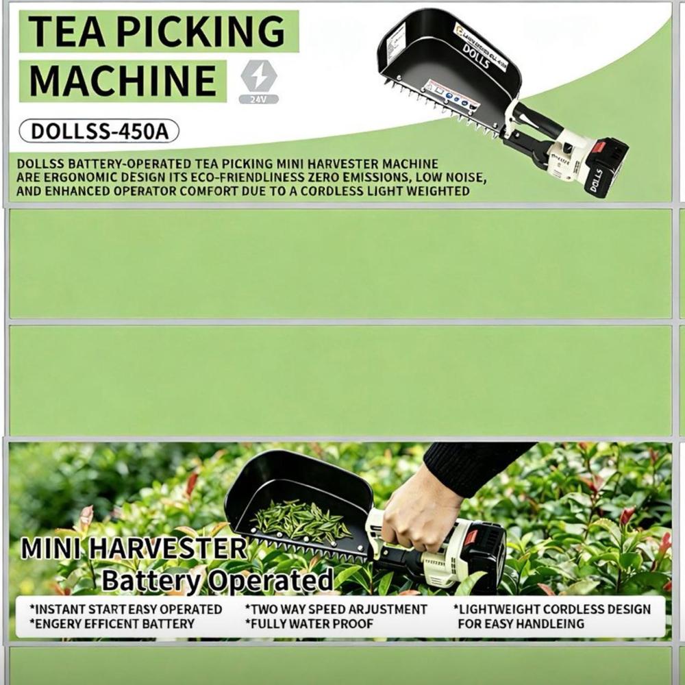 Beattery Tea Plucker, Dolls Tea Plucker, Tea Leaf Plucker, Lightweight Single-hand, Tea Leaf Plucker. - Capacity: 25 Kg/hr